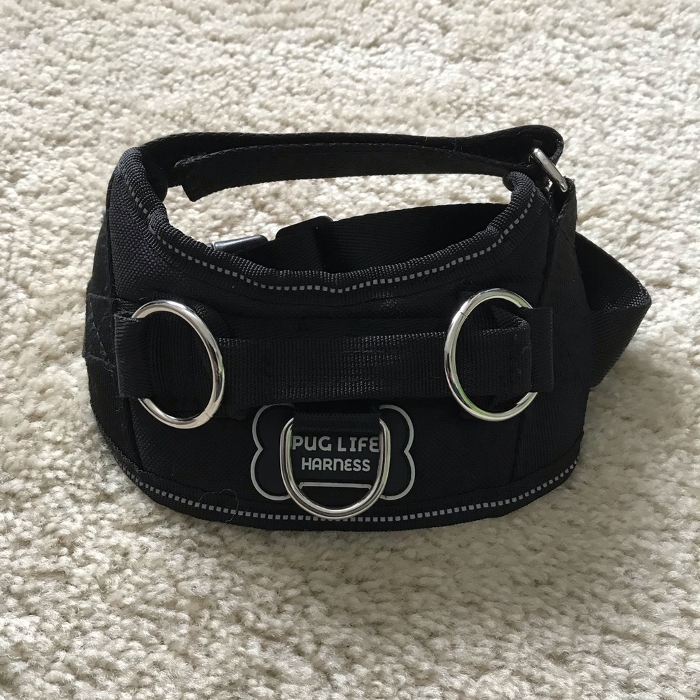 Pug Life Reflective Dog Harness XS